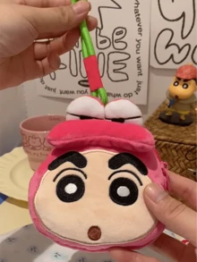 Crayon Shin-chan Crocodile Mountain Plush Storage Bag - Vibrant & Playful Design with Durable Material & Secure Zipper, Show Your Love for Shin-chan with This Unique Pouch, Great for Organizing Daily Essentials, School Supplies, & Travel Necessities