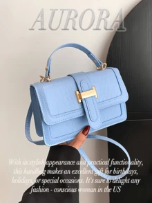 2025 Women's Crocodile - Print Crossbody Bag, Crafted From Premium PU Leather, Boasts A Sophisticated Crocodile - Print Texture. Shoulder Bag,Handbag - Nhiều màu - Xem 8