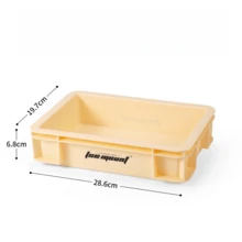 Panier de rangement de cuisine de camping empilable pour l'extérieur, mini, boîte de rangement de bureau non couverte, en matériau PP - Multicolore - Voir 14