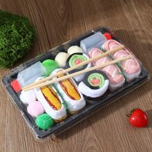 3 Pairs Sushi Design Mid-Calf Socks, Unisex Couple Combo Pack, Suitable For Easter/Birthday/Thanksgiving/Halloween/Christmas/Carnival/Valentine's Day/Family Gathering/Party, Novelty Gift Packaging, Colorful Unique Comfortable Casual Socks