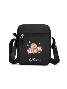 A Custom Chest Bag With A Personalized Name Or Holiday Message. Customize Your Own Bag. Back-To-School Waist For Boys And Girls, Back-To-School Bag, Crossbody Suitable Daily School Trips Vacations, Nylon Zipper Closure - Multicolor - View 22