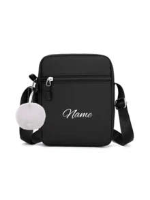 A Custom Chest Bag With A Personalized Name Or Holiday Message. Customize Your Own Bag. Back-To-School Waist For Boys And Girls, Back-To-School Bag, Crossbody Suitable Daily School Trips Vacations, Nylon Zipper Closure - Multicolor - View 26