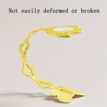 1 Self-Adhesive Wall Mount Cable Organizer Hook - Durable Plastic Cord Storage For Kitchen, Bathroom And Office - Space-Saving Cable Management With Sturdy Grips, Modern Design For Neat Cable Organization, Cable Rack, Utility Hook, Cable Management Buckle Organizer, Utensil Cord Holder, Multipurpose Hook - Multicolor - View 3