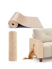 1pc Trimmable Self-Adhesive Cat Scratch Pad, Furniture/Carpet Protector, Suitable For Indoor Use, Can Replace Carpet On Cat Tree/Post, Customizable Cat Scratch Mat - Multicolor - View 17