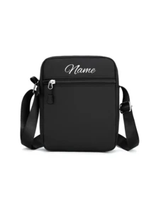 A Custom Chest Bag With A Personalized Name Or Holiday Message. Customize Your Own Bag. Back-To-School Waist For Boys And Girls, Back-To-School Bag, Crossbody Suitable Daily School Trips Vacations, Nylon Zipper Closure - Multicolor - View 21