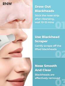 RNW 皮肤磨砂器面部刮刀皮肤刮刀毛孔清洁器黑头去除工具面部深层清洁护肤工具男女适用 - 白色 - 查看 5