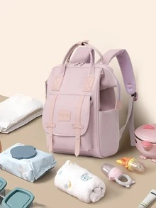 Fashionable Large Capacity Multifunctional Mommy Backpack For Baby Travel, Stylish Maternity Diaper Bag For Outdoor And Travel - Multicolor - View 2