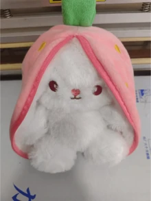 دمية الأرنب الطماطم المتحولة ألعاب الجزر هدايا وسائد رمي، الأرنب المتحول الجميل، حب، آه