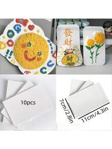 Bộ 42 miếng mút xốp vẽ tranh kết cấu ma thuật - Bao gồm 3 loại giấy, miếng mút vẽ tranh 3D có giấy xốp, miếng mút vẽ tranh vải ma thuật, bộ vẽ tranh kết cấu bỏng ngô mềm mại, bút vẽ bong bóng, dụng cụ nghệ thuật, màu sắc sống động, dành cho các dự án nghệ thuật sáng tạo chuyên nghiệp - Nhiều màu - Xem 11