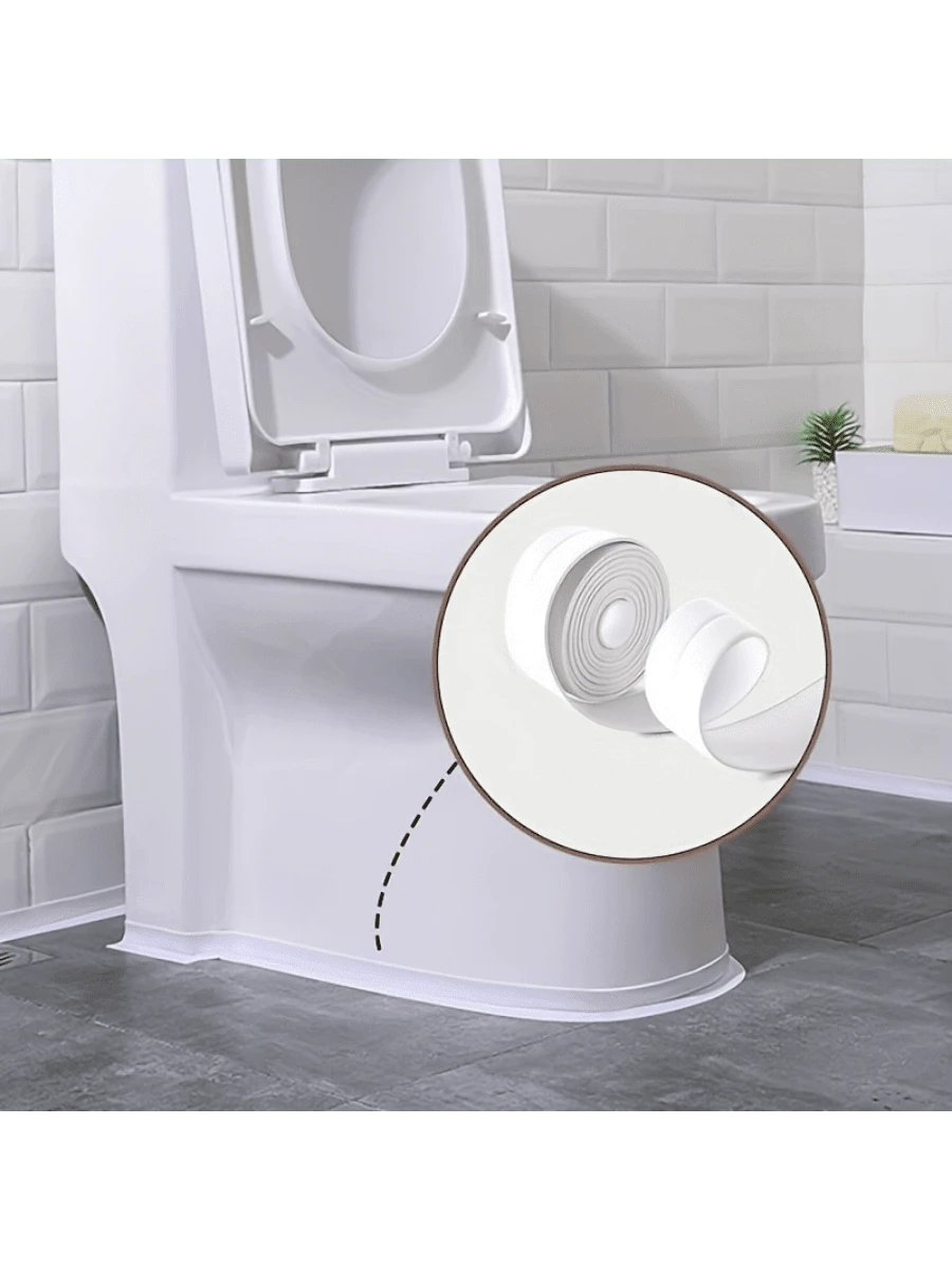 Large - Size Seal Strip For Kitchen & Bathroom: Easy Installation For Sink Gaps, Toilet Seals & More