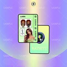 Katseye卡，Kpop卡，2D亚克力卡，粉丝周边商品，收藏品，可收纳于身份证卡套或交通卡套中，生日礼物，圣诞礼物 - 彩色 - 查看 10