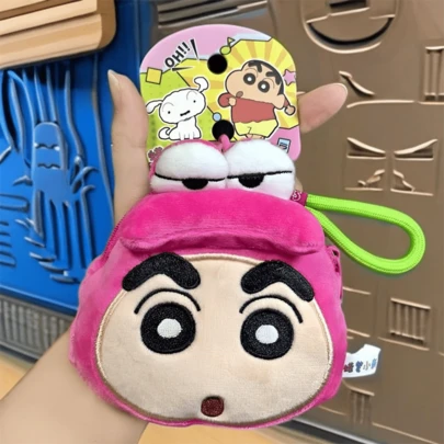 Crayon Shin-chan Crocodile Mountain Plush Storage Bag - Vibrant & Playful Design with Durable Material & Secure Zipper, Show Your Love for Shin-chan with This Unique Pouch, Great for Organizing Daily Essentials, School Supplies, & Travel Necessities