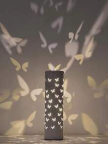 1 Stück USB betriebene Schmetterling Projektionslampe, moderner vintage Ästhetik, hochwertige minimalistische Dekorationslampe, geeignet für Schlafzimmer, Nachttisch, Schreibtisch