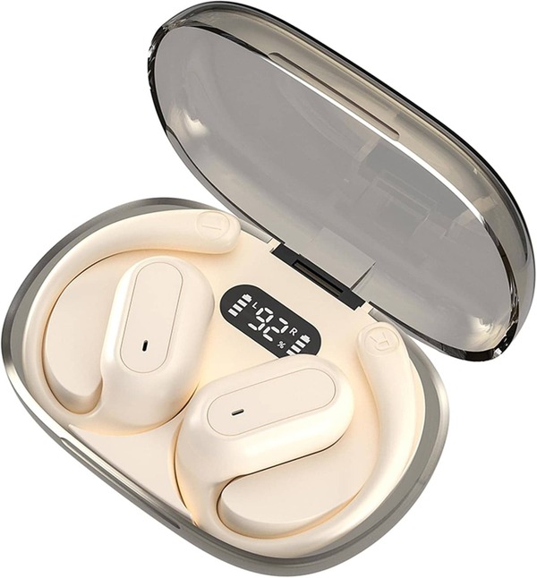 AITruly Open AI Wireless Earphones (Bluetooth 5.4 TWS) Experience 360° Ambient Awareness & All-Day Comfort. AI Translation: Real-Time 144 Languages/70 Accents. Secure Open-Ear Fit For Travel/Fitness. Advanced ENC Delivers Crystal Calls Noise Blocking. Intuitive Touch Control. LED Digital Charging Box With Hi-Fi Sound For Music/Calls. Bluetooth 5.4 Ultra-Stable Low-Latency (IOS/Android). Perfect For Global Business, Commuting, Outdoor Adventures & Focus Sessions.