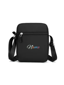 A Custom Chest Bag With A Personalized Name Or Holiday Message. Customize Your Own Bag. Back-To-School Waist For Boys And Girls, Back-To-School Bag, Crossbody Suitable Daily School Trips Vacations, Nylon Zipper Closure - Multicolor - View 25