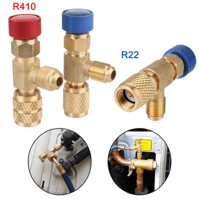 Kit Válvula Acionadora Schrader Controle Fluxo Sistema Gás R22 R410  Reguladora Pressão Carga