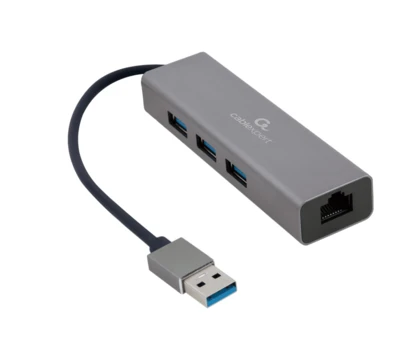  GEMBIRD USB AM GIGABIT NETWERKADAPTER MET 3-POORTS USB 3.0 HUB