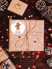 1/12/24/36/48 peças, adesivos de Natal personalizados para presentes - adesivo com nome personalizado de Papai Noel, adesivos de Natal personalizados, design de Papai Noel em uma cesta, decoração de presente de Feliz Natal, etiqueta de Natal, adesivos de envelope de Natal, adesivos de embalagem de doces Dim Sum, adesivos elegantes, adoráveis, coloridos e personalizados, escola, casa, escritório, para o dia dos pais, para formatura, para casamentos