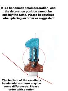 Minecraft "Minecraft" Ediție Comemorativă Seria Arme, Lumânări de Ziua de Naștere Numerice DIY 0-9 Sabie de Diamant - Fabricate din Ceară Gradient, Lumânări Numerale Luxoase Creează O Atmosferă Festivă, În Formă de Numere, Potrivite pentru Sărbători, Petreceri, Cupcakes și Decorațiuni de Torturi. Potrivite pentru Terase, Peluze, Alei