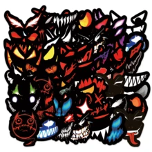 Horror Mask Face - Zestaw naklejek - 50 niepowtarzalnych naklejek, odpowiednich do planerów, pamiętników, laptopów, dekoracji butelek z wodą i prezentów rękodzielniczych