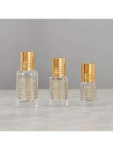 1pc 3ML/6ML/12ML Refillable Roll-On Perfume Bottle, Portable Refill Bottle, Lip Oil Dispenser