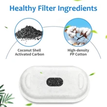 Katzenbrunnen Filter, passend für 64oz/2L Edelstahl Katzenbrunnen, 3.2L/12oz Haustier Brunnen