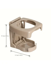 可折叠车载杯架，高品质通用汽车出风口饮料架，黑色饮料杯托盘，多功能汽车配件 - 彩色 - 查看 3
