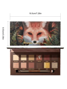 PERFECT DIARY Explorer Eyeshadow Palette 13 RED FOX, 12-Color Eyeshadow Palette With Shimmer & Matte Finishes, Highly Pigmented, Long Lasting, Blendable Makeup, Perfect For Fall Winter, Birthday Gift, Party Makeup, For Christmas Best Color - 13 RED FOX - View 10