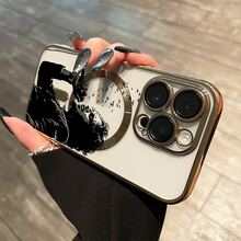 Funda magnética con diseño de perro y lentes, compatible con carga inalámbrica magnética. Compatible con phone 16 Pro Max, 16, 15 Pro, 14, 14 Plus/14 Pro Max, 13, 13 Pro, 12 Pro, 11/11 Pro y la serie Pro. Es un teléfono ideal para regalar a amigos, en cumpleaños y en fiestas. - Dorado - Ver 10