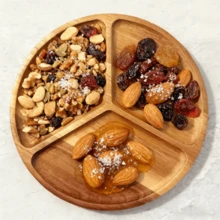 Multi-Functional Acacia Wood Tray - Perfect For Snacks, Fruits, Desserts, Etc. - Ideal For Family Gatherings, Restaurant And Kitchen Decoration, Dessert Tray, Decorative Tray, Cake, Nut Tray, Candy Tray, Christmas, Christmas Eve, Easter, Party Picnics, Serving Plates And Other Holiday Gifts, Practical Kitchen Tool - Yellowish Brown - View 11