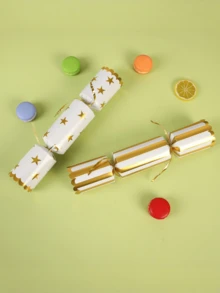 1pc Christmas Candy Fireworks Festival Paper Hat Party Fireworks, Christmas Party Decoration Gifts