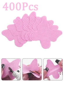 2000/1000/200片装指甲清洁湿巾 - 专业无绒指甲油卸除棉片，UV凝胶清洁纸巾，无香型美甲准备和完成清洁工具（粉色蝴蝶形） 指甲用品 指甲贴 - 粉色 - 查看 10