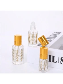 1pc 3ML/6ML/12ML Refillable Roll-On Perfume Bottle, Portable Refill Bottle, Lip Oil Dispenser