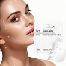 EELHOE 12-Pack Deep Collagen Overnight Face Masks, Hydrating & Firming Formula, Hypoallergenic Paraben-Free Alcohol-Free Fragrance-Free, Radiance Boosting Moisturizing For All Light Beige Skin Types, Korean Skincare Routine - White - View 7