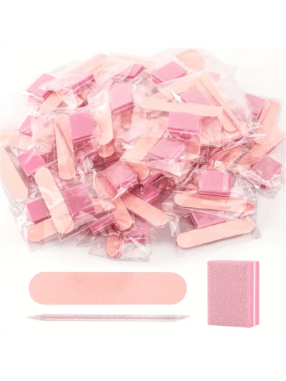 1/10/20/30 Disposable Nail Art Set: Mini Nail File, Polisher, Adhesive Nail Art Tools Suitable For Daily Use