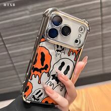 Phone Case, Witch Orange Goblin Design, Electroplated And TPU Material, Compatible With Samsung Galaxy Series, Including S22FE, S23, S24, S22PLUS, S23 Ultra, S24 Ultra, And  17, 16, 15, 14, 13 And Other Models - 銀色 - 查看 10