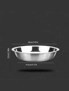 2pcs/6pcs High Quality Reusable Thick Stainless Steel Round Plates, Household Round Dish, Flat Plate, Tray, Soup Plate, Vegetable Plate, Round Plate, Fruit Plate, Barbecue Plate - Multicolor - View 19