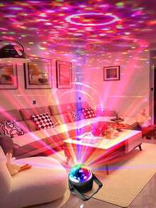1 Pc RGB Disco Ball Light - 7 Lighting Modes, Perfect For Parties, Festivals, Birthdays & Gifts, USB Powered1pc Magic Ball Projection Light RGB Disco Ball Light, Bringing Parties To Life - 7 Mode Remote Control, The Perfect Ideal Party Atmosphere Light! Suitable For Family Room Dances, Birthday Parties, Bars, Karaoke, Weddings, Etc.! - 多色光 - 查看 2