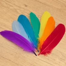 100 Pieces 1 Piece Colorful Farmed Goose Feathers Handmade DIY Crafts Decorative Accessories Festival Dance Party Mask Hairpin Jewelry Suitable For Handmade, Decorative Edges, Fluffy Texture Accessories Clothing Plug-In Ornaments Feather Pen, Etc. - White - View 6