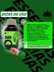 100ml Water-Soluble Essence For Humidifiers/Diffusers +10 Aromas - Economical Packaging - 09.09 - BAMBOO | 100ML AMBER - View 3