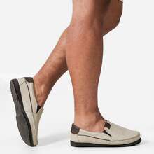 Men's Casual Moccasin Sneakers Comfort Elegant Style Practicality Everyday - 米色 - 查看 2
