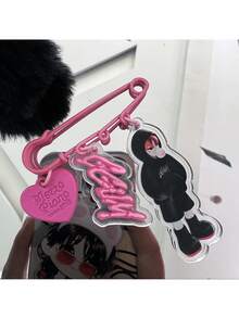 TXT Cartoon Character Acrylic Brooch, Pin, Accessory, Cute Figurine Keychain, Holiday Gift - Multicolor - View 3