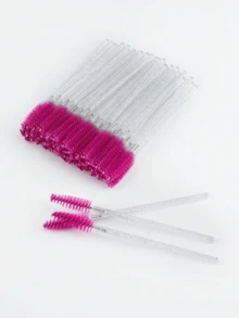 RANCAI 50支/包一次性水晶睫毛刷，螺旋睫毛膏刷套装，适用于睫毛、眉毛、睫毛嫁接，散装 - 彩色 - 查看 6