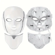 Facial Red Light Therapy, 7-Color LED Mask, 630nm Near-Infrared, Red Light Therapy Mask Skin Care Device, Facial Skin Care Tool - 彩色 - 查看 3