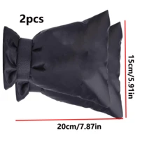 2 piezas Cubierta para grifo de agua exterior para protección contra congelación en invierno, aislamiento de tuberías, cubierta aislada para grifo a prueba de retroceso, cubierta anticongelante para grifo exterior, accesorios fáciles de instalar, protección de para tuberías de agua potable.