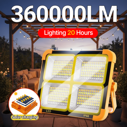Solar Work Light Outdoor LED Solar Light Outdoor Waterproof Garden Light Emergency Camping Light Hanging Light Street Garden