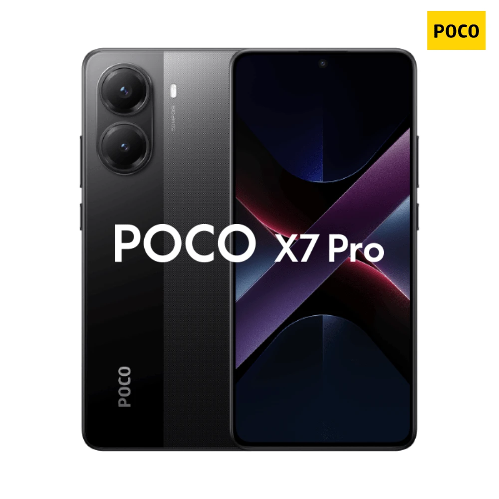 XIAOMI POCO X7 Pro – Smartphone, CrystalRes 1.5K 120Hz AMOLED Display, MediaTek Dimensity 8400-Ultra, 50MP Camera, 90W HyperCharge, Charger Not Included - 黑色 - 查看 1