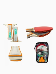 1件/乒乓球拍套装，包含球拍和乒乓球，适合室内外使用。乒乓球拍颜色随机，高品质球拍，具备先进的速度、控制和旋转功能，适合初学者和专业人士，可用于比赛、休闲训练和家庭娱乐。 - 彩色 - 查看 6