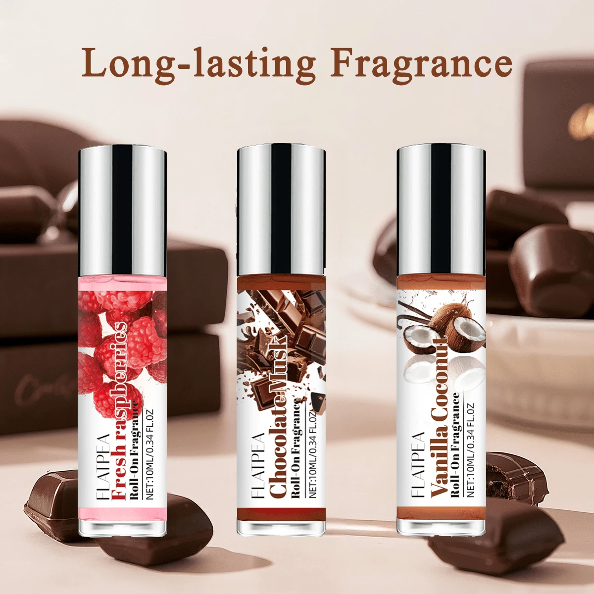 10 ml Czekolada Piżmo, Wanilia Kokos, Świeży Olejek Eteryczny Malina w Rollerze, Perfumy w Roll-On, Prezenty do Pielęgnacji Paznokci dla Kobiet, Olejek do Masażu, Olejek do Ciała, Długotrwały Zapach, Olejki Aromaterapeutyczne Do Dyfuzora, Prezenty do Pielęgnacji Skóry - 10ml - Zobacz 1