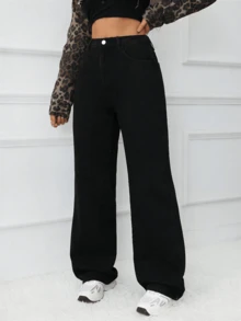 ZYANYA Women Jeans - Black - View 2